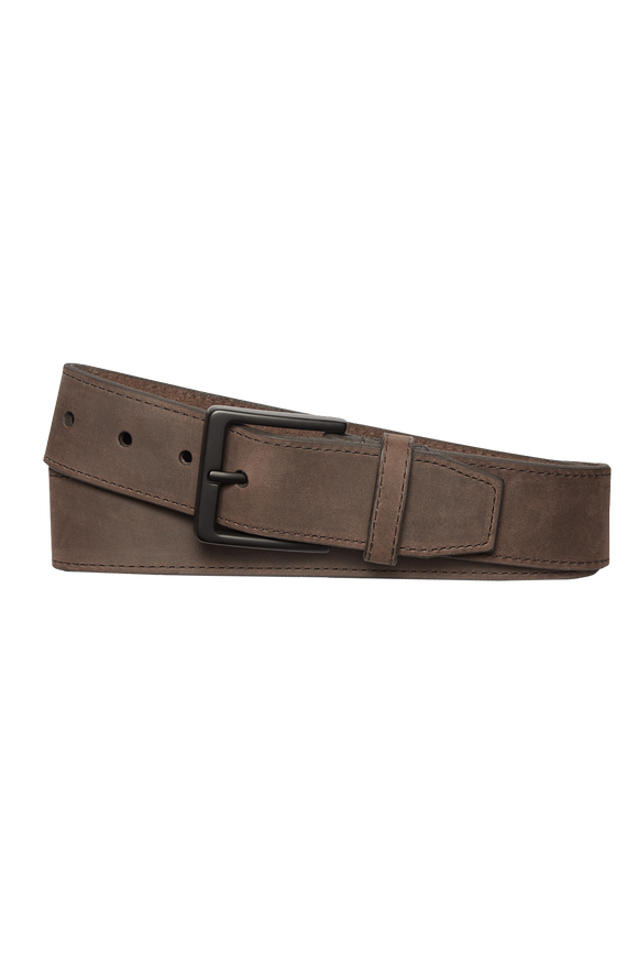 Nubuck Leather Utility Belt Black