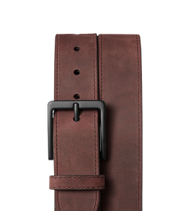 Nubuck Leather Utility Belt Bitter Brown