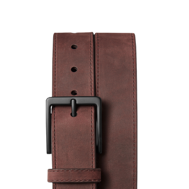 Nubuck Leather Utility Belt Bitter Brown