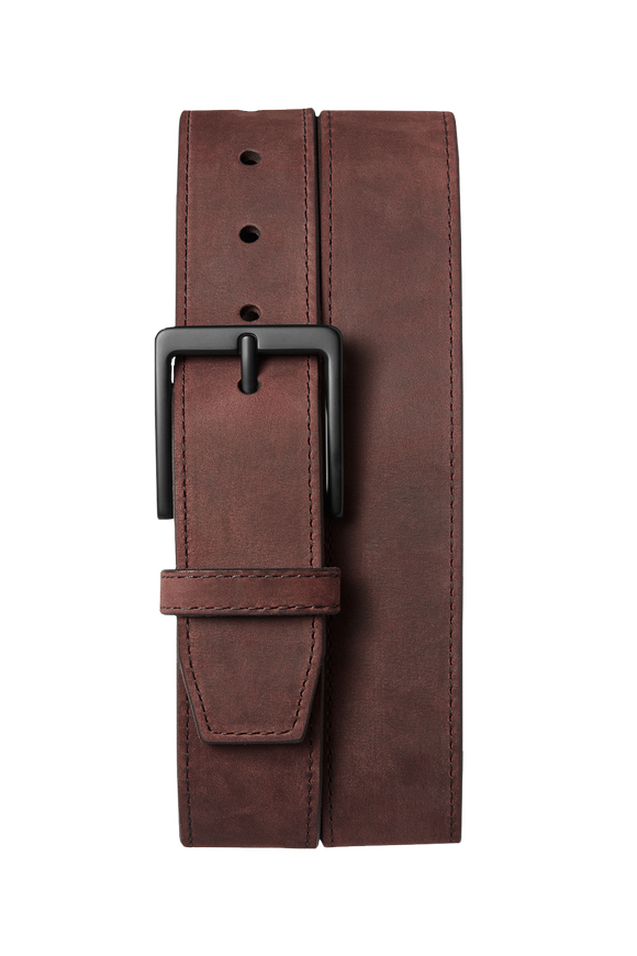 Nubuck Leather Utility Belt Bitter Brown