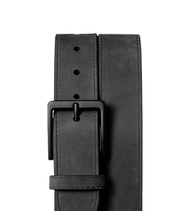 Nubuck Leather Utility Belt Black
