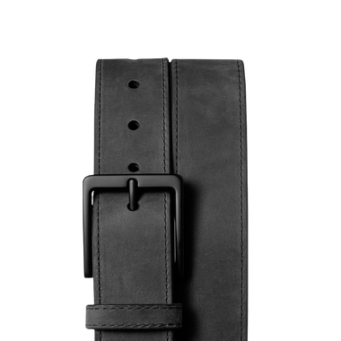 Nubuck Leather Utility Belt Black